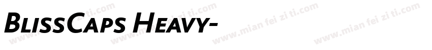 BlissCaps Heavy字体转换